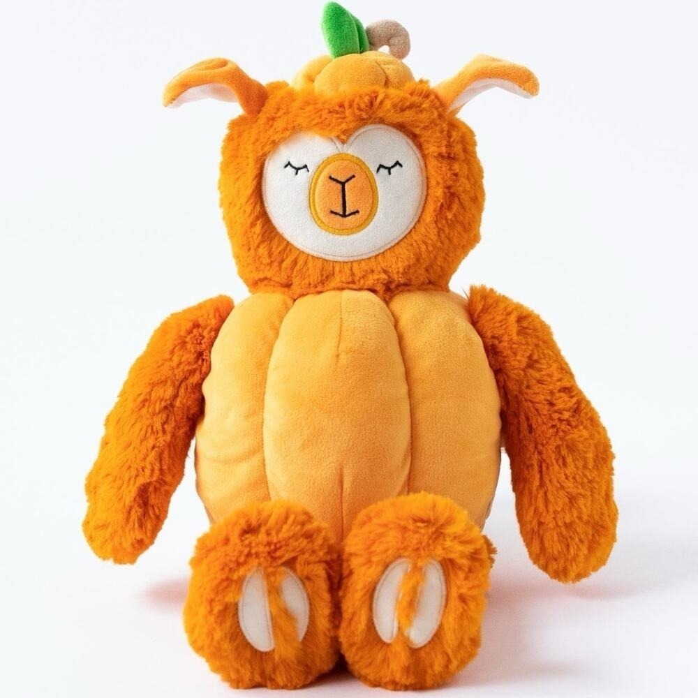 Slumberkins Alpaca Pumpkin Kin Plush Soft Lovey Stuffed‎ Animal Halloween Orange